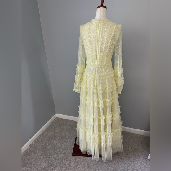 NEEDLE AND THREAD VIOLET SHIMMER ANKLE GOWN - Picture 4 of 12